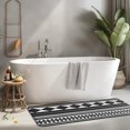 thumbnail image 2 of Black White Ethnic Pattern Kitchen Rug Mat,Kitchen Runner Rugs Non Skid Washable,Decorative Kitchen Floor Mats for Kitchen,Sink,Laundry,17"x47.2", 2 of 7