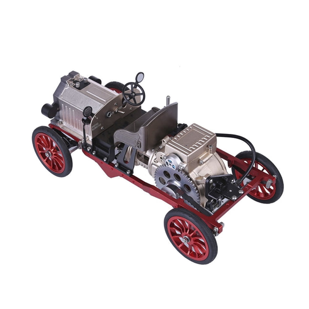 Metalkit Teching Assembly Metal Mechanical Electric Vintage Classic Car Model Kit Play Vehicles Toy