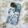 thumbnail image 5 of Ocean Collage Phone Case, Marine Life Art Design with Jellyfish, Orca Whales & Nautical Elements, Blue Sea-Inspired Protective Cover for iPhone 16 15 14 13 12 11 Plus Pro Max Mini, 5 of 6