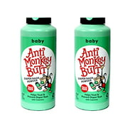 Baby Anti-Monkey Butt Diaper Rash Powder, 6oz. Bottle - 2 Pack