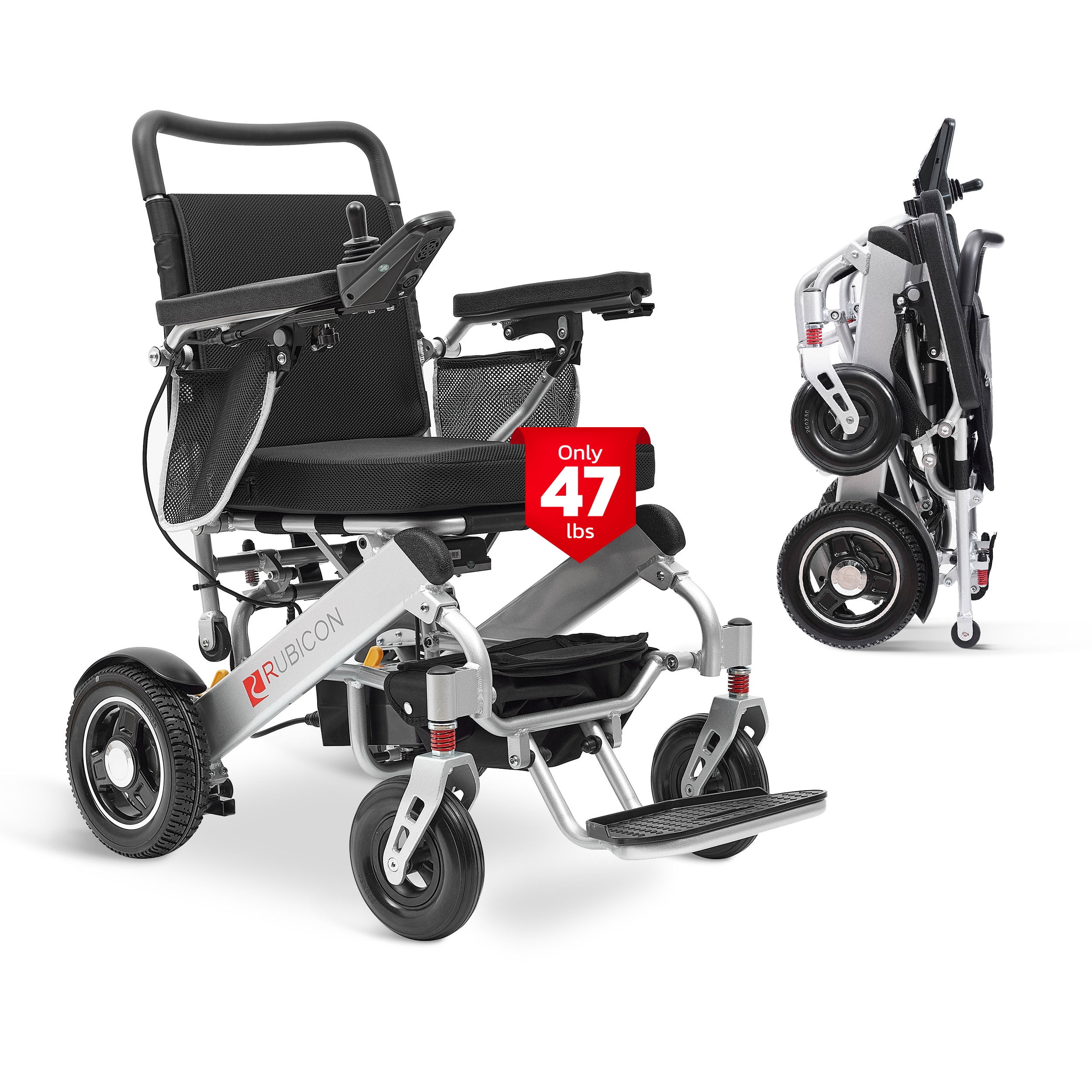 Rubicon DX15 Electric Wheelchairs for Adults -  All Terrain Foldable Electric Wheelchair