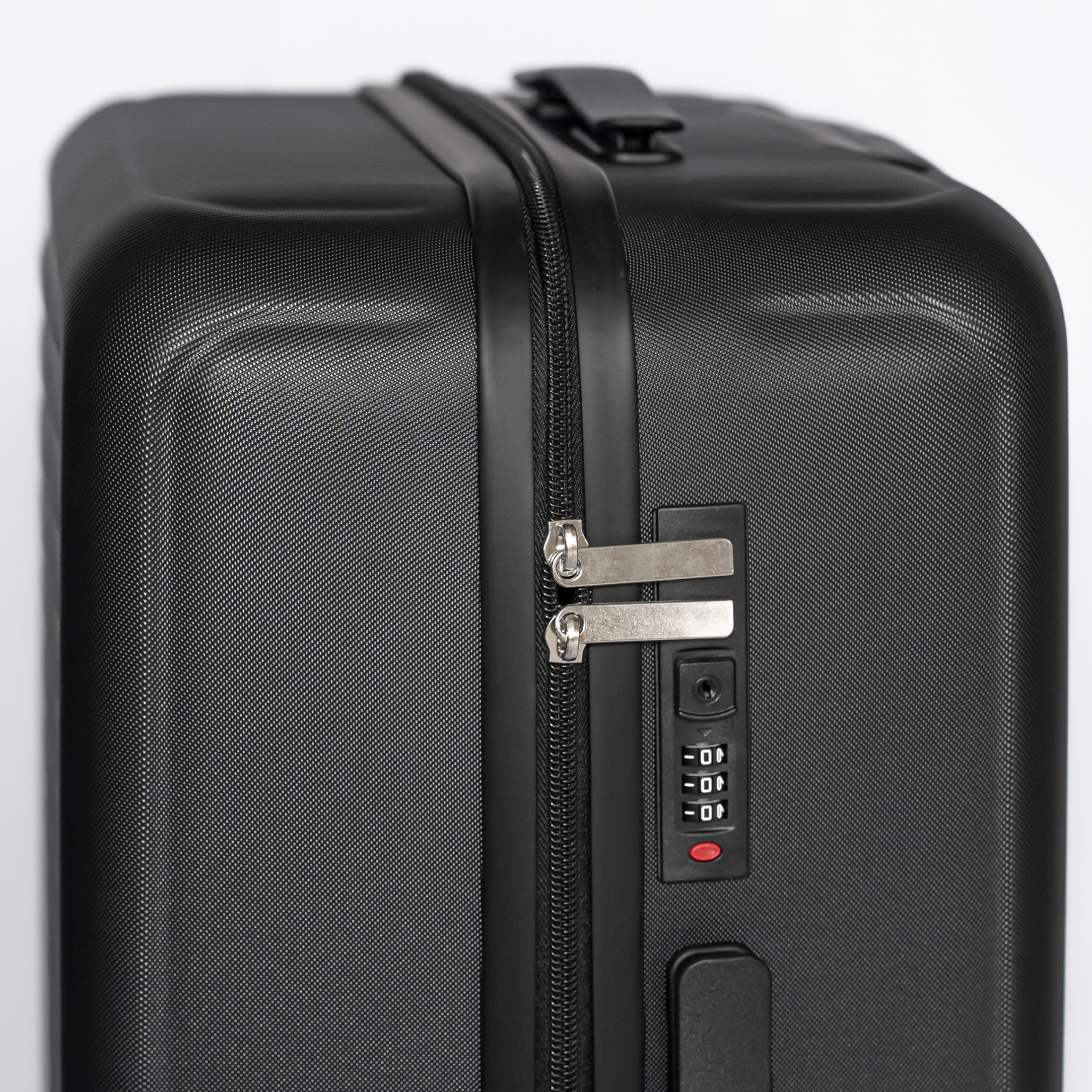 Noble House 3-Piece 20"/24"/28" Hard Shell Spinner Luggage Set, Lightweight Suitcases with Combination Locks, Black