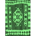 thumbnail image 1 of Ahgly Company Indoor Rectangle Southwestern Emerald Green Country Area Rugs, 7' x 9', 1 of 4