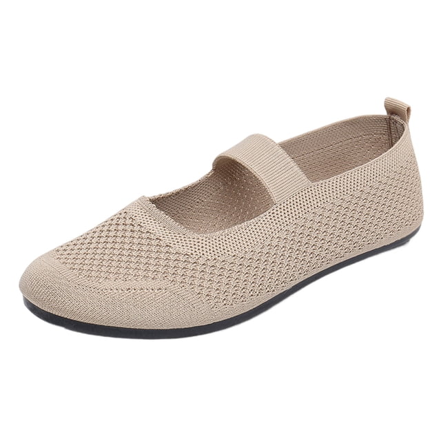 Amzcrzy Zapatos de mujer,Zapatos de mujer,Zapatillas de mujer, Zapatos de tela para mujer, zapatos de madre, zapatos de trabajo negros de suela plana transpirables, zapatos de suela suave, cómodos, d