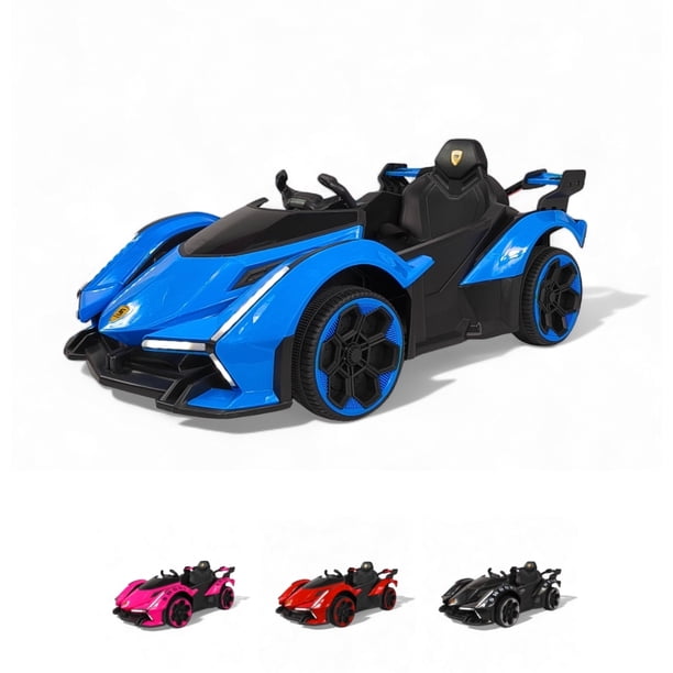 Montable Eléctrico The Baby Shop - go kart eléctrico, control remoto, 12v, luz, sonido Azul -