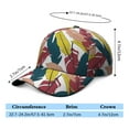 thumbnail image 4 of Tropical Leaf Botanical Snapback Hat - Adjustable Fit for Hikers and Campers, 4 of 4
