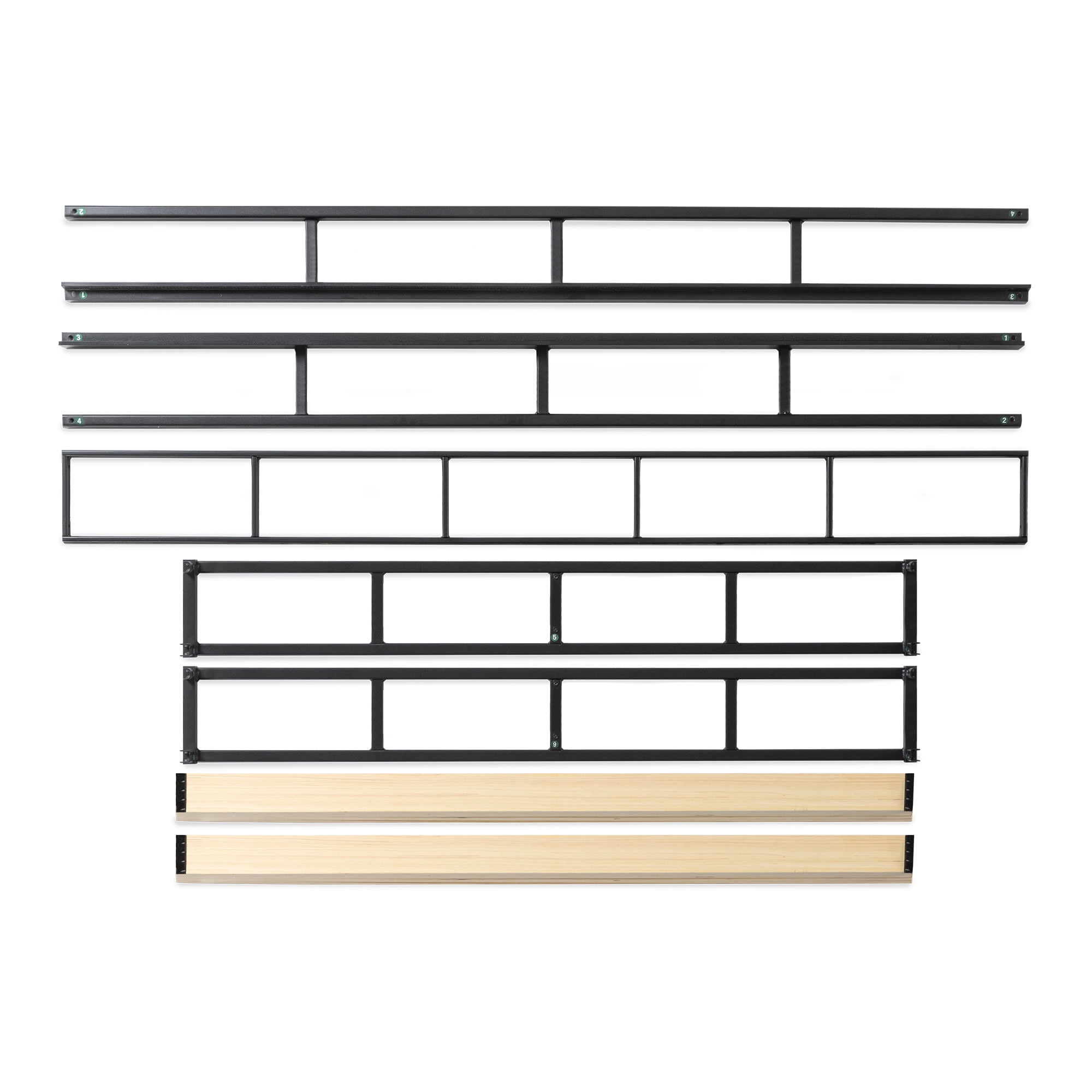 Best Price Mattress 7.5" Metal Box Spring Mattress Support with Wood Slats, King