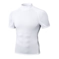thumbnail image 5 of Yaoyar Mens Mock Neck Compression Tee, Short Sleeve Slim Fit Breathable Athletic Workout Base Layer Shirts, 5 of 5