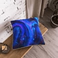 thumbnail image 6 of ZNDUO Throw Pillow, 20"x20" Bed Pillow and Couch Pillows - Indoor Decorative Pillows，Purple Blue Nebula Throw Pillow, 6 of 8