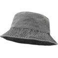 thumbnail image 1 of Sombrero de pescador de algodón para mujer, gorro de pescador de color sólido, transpirable, plegable, para montañismo, viajes de ocio, verano, 1 of 5