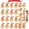thumbnail image 1 of 1Set New Year Party Christmas Gift Tags Christmas Tree Shape Paper Tag Merry Christmas Packaging Label Tag  Party Decor, 1 of 7