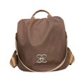 thumbnail image 1 of Mochila para mujer, bolso de mano, mochila de viaje informal para mujer, para vacaciones, al aire libre marrón, 1 of 9
