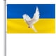 thumbnail image 3 of Ukraine Flag, Dove Peace Flag, 3 x 5 Feet, Ukraine Flag Banner, Polyester Ukrainian Peace Flags with Brass Grommets, 3 of 4