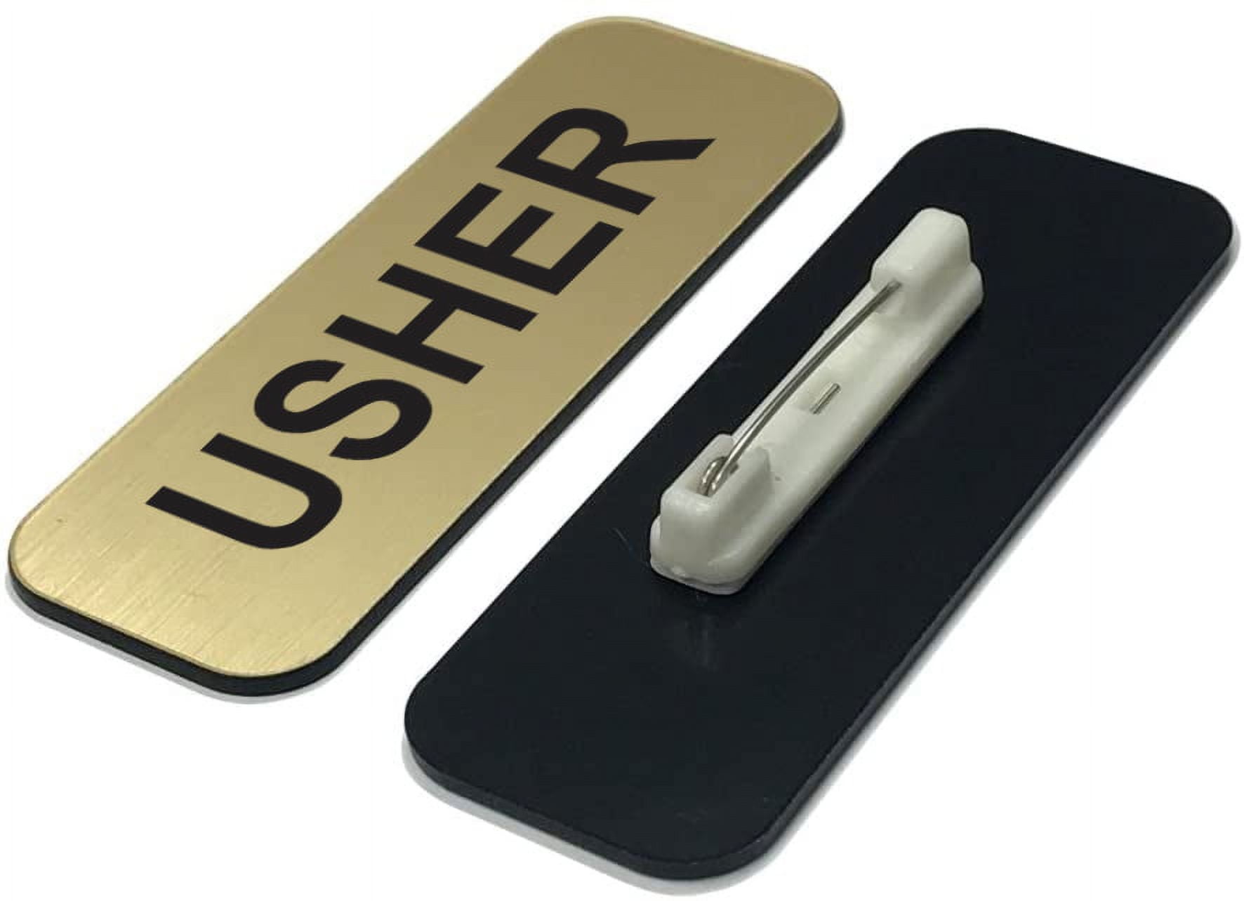 Amazon | Usher 1 x 3インチ ネームタグ/バッジ、シルバー、祈り