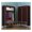 Dark-Coffee, variant on Portable Clothes Closet Rolling Door Wardrobe with Hanging Rack Non-Woven Fabric Storage Organizer with Three Drawer Boxes No-Tool Assembly-35. 4" L X 17. 7" W X 67" H, Portable Closets