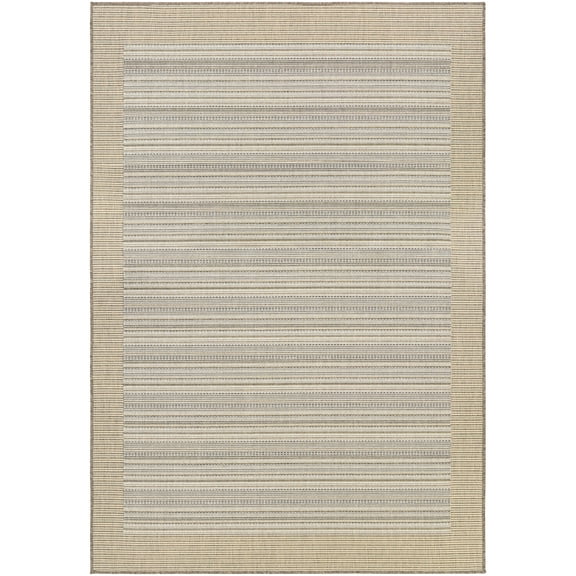 Couristan Monaco Bowline Indoor / Outdoor Area Rug, Cocoa Natural-Ivory, 2' x 3'7"