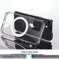 thumbnail image 2 of Pour Apple iPhone 16 Pro Max Étui Magnétique avec HaloLock Antichoc Protecteur Électroplacage Étui Transparente - Transparent, 2 of 5