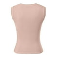 thumbnail image 5 of Women's Casual Sleeveless Tank Tops With Built In Bra Round Neck For Summer Outdoor Music Festival And Daily Wear, 5 of 9