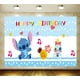 thumbnail image 5 of Cartoon Lilo&Stitch Theme Party Background Summer Girl Boy Birthday Party Decoration Supplie Photography Background Studio Props, 5 of 5