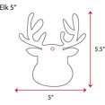 thumbnail image 2 of 25 Units Acrylic Christmas Ornaments Elk 1/8" Thick - Clear or Solid Color - (Size 5") Made in USA, 2 of 5