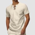 thumbnail image 2 of Xdzjlr Men's Shirts Plus Size Short Sleeved Trendy Men T Shirts,L, 2 of 8
