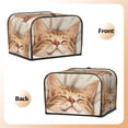 thumbnail image 3 of Haiem Sleeping Cat In Blanket Print Toaster Covers 4 Slice Wide Slot,Bread Dust Cover & Fingerprint Protection,Bread Machine Cover,Appliance Covers, 3 of 7
