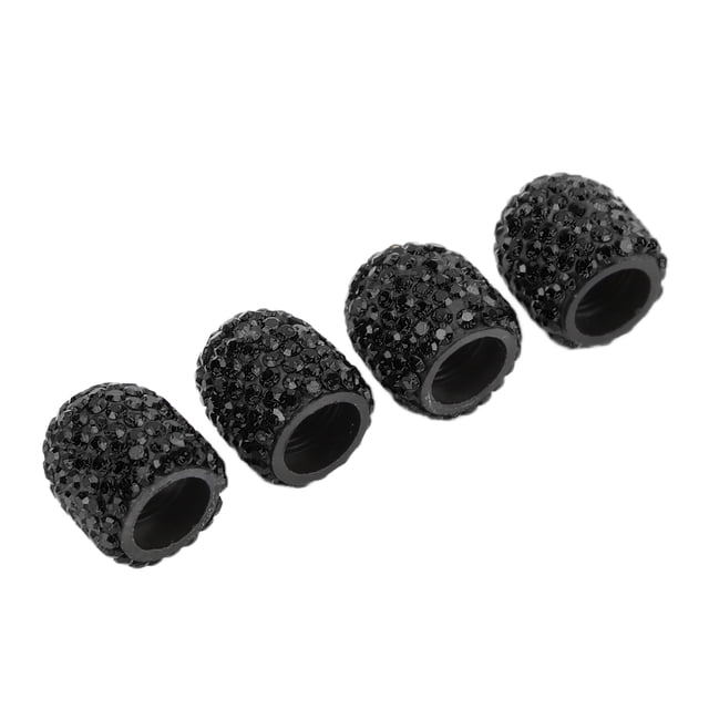 Bling Valve Stem , Simple Installation Wheel Tire Valve Cover Prevent Valve Leakage Shiny For Car For Motorcycle Silver,Black,Pink,Red