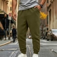 thumbnail image 5 of Zpzdpjkx Mens Tapered Sweatpants Drawstring Elastic Waist Cuffed Ankle Solid Tone Casual Street Workout Pants for Mens, 5 of 7
