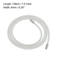 thumbnail image 2 of 2 Pcs 1.5 Yard 6 mm Rhinestone Tube Rope DIY Diamond String for DIY Trouser Hoodie Drawstring Sweaters White, 2 of 5