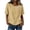 Beige, variant on Going Out Tops for Women Short Sleeve Crew Neck Circle Tops - Ruffle Flounce for Everyday White S
