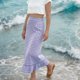 thumbnail image 3 of Faldas de Cintura Elástica para las Mujeres Vestidos de Playa de Moda de Verano con Bolsillos, Faldas Casuales para las Mujeres de Verano, 3 of 6