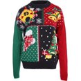 thumbnail image 4 of DUHUD Chandails de Noël Laids en Tricot pour Femmes Chandail à Manches Longues Col Rond Chandails du Père Noël, 4 of 7