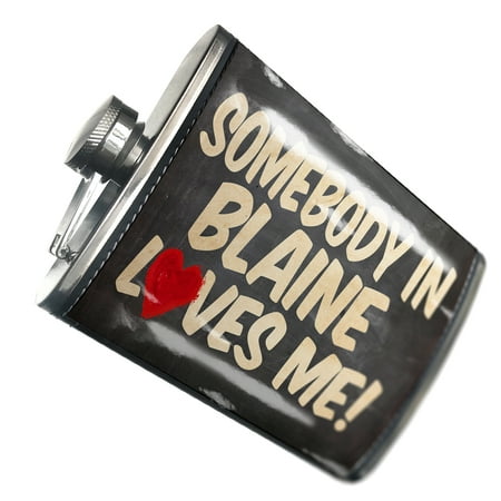

NEONBLOND Flask Somebody in Blaine Loves me Minnesota