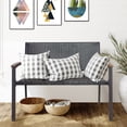 thumbnail image 3 of Costway 2 PCS Outdoor Patio Rattan Wicker Bench Loveseat Chair Armrest Garden, 3 of 7