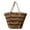 Coffee, variant on Stylish Women's Woven Straw Bucket Tote Handbag for Daily Commuting and Summer Beach Travel with Large Capacity