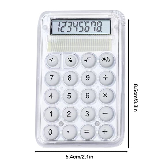 8 Digit Desk Calculator, Desktop Calculators with Large LCD Display & Big Buttons, Battery, Standard Basic 4 Function Calculator for Classroom, Office, Home, Business, Teachers