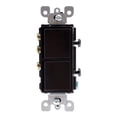 thumbnail image 1 of Interruptor Doble Leviton Negro 15A 120/277V, 1 of 3
