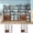 6-Tier, Brown, variant on ModFurne 5-Tier Corner Bookshelf, Industrial Corner Bookcase with Metal Frame, L Shaped Bookshelves and Bookcases Etagere Bookcase Display Storage Shelves for Living Room, Brown