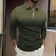 thumbnail image 1 of Blusa y camisa de manga larga con cuello vuelto para hombre, jersey de solapa de manga corta, top deportivo de manga corta con solapa, blusa de poliéster para hombre, 1 of 5
