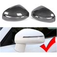 thumbnail image 3 of Mirror Cover Compatible For Audi TT TTS TTRS MK2 (8J) R8 (42) 2007-2014 Carbon Fiber Look/Gloss Black Exterior Rear View Cap Replacement(Carbon pattern), 3 of 7