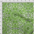 thumbnail image 4 of oneOone Cotton Jersey Light Green Fabric Mandala Sewing Material Print Fabric By The Yard 58 Inch Wide-MC, 4 of 6