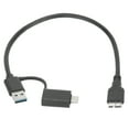 thumbnail image 4 of Cable Data Transmission Cable USBCTYPEC USB3.0 to MicroUSB3.0 2in1 Hard Disk PVC Line, 4 of 7