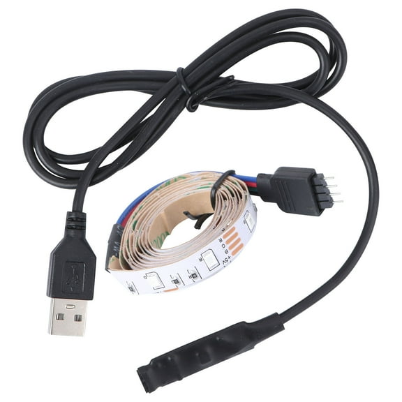 Worgeous 1 Strip Lights Non-Waterproof 3528 LED Lights Strip 60 LED for Birthday Christmas Party Decoration with USB Cable (Pure White)