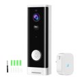 thumbnail image 3 of Billuyoard Timbre inalámbrico inteligente Tuya, timbre de puerta con vídeo WiFi, timbre de cámara de seguridad para el hogar a prueba de agua, funciona Electrodomésticos No.01 Billuyoard HA005859-01B, 3 of 6