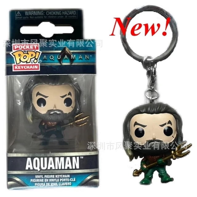 FUNKO POCKET llavero de Deadpool Liga de la Justicia Batman Aquaman Flash Spiderman Gwen figura de acción llavero modelo coleccionable juguete