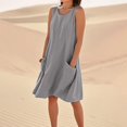 thumbnail image 4 of Wdgfv Robes d'Été pour Femmes 2026 Décontractées Sans Manches Longueur Genou Robe Fluide Bohème Plage Complexe, 4 of 8
