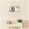 thumbnail image 2 of ArtToFrames Collage Photo Picture Frame with 2 - 9x9" Openings, Framed in White with Grey Beige and Black Mats (CDM-3966-1527), 2 of 8