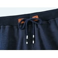 thumbnail image 2 of Tyhengta Mens Shorts Casual Drawstring Zipper Pockets Elastic Waist Cationnavy 29, 2 of 8
