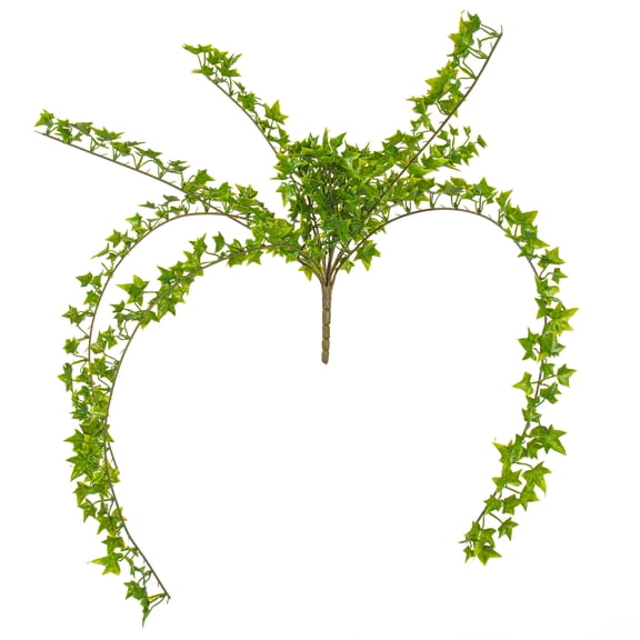 Vickerman 27.5" Artificial Green Ivy Hanging Bush, Set of 3