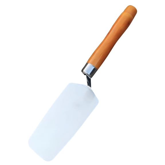 #20 (5 x 2 in) Margin Trowel, Forged Carbon Steel Masonry Trowel with 7.1 in Wood Handle, Mortar Trowel for Bricklaying,Tile Setting, Plastering,Lightweight Yellow